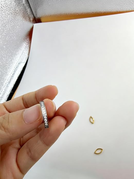 Color Moissanite Titanium Belly Button Ring, Gold Silver Plated Internally Threaded Navel Piercing Jewelry, Hypoallergenic Implant Grade G23 Titanium Belly Ring, Brilliant Cut Moissanite Belly Piercing Rings for Women Men