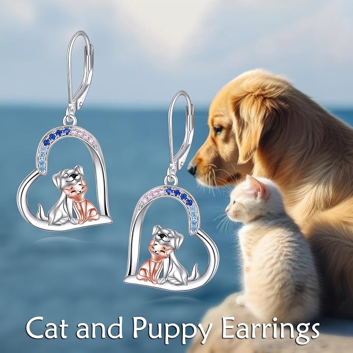 Butterflygold/Cat/dog/Dragonfly/Orca/Bee/Amber/Axolotl/Toothless/Hedgehog/Dragon/Snake/Horse/Mushroom/Anime/Dragonfly Earring for Women Sterling Silver Animals Drop Earring Jewelry Hypoallergenic (silver-butterfly)
