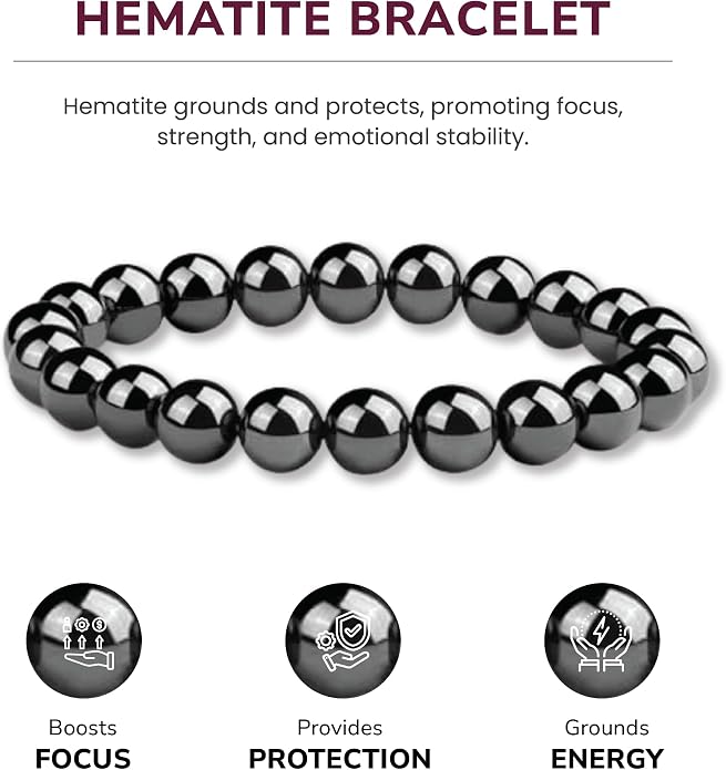 Crystal Vibe - Healing Crystal Bracelet for Women & Men | Natural Gemstone Bead Bracelet | Adjustable Handmade Energy Stone Bracelet | Bracelet for Meditation, Yoga & Daily Wear | Multiple Types