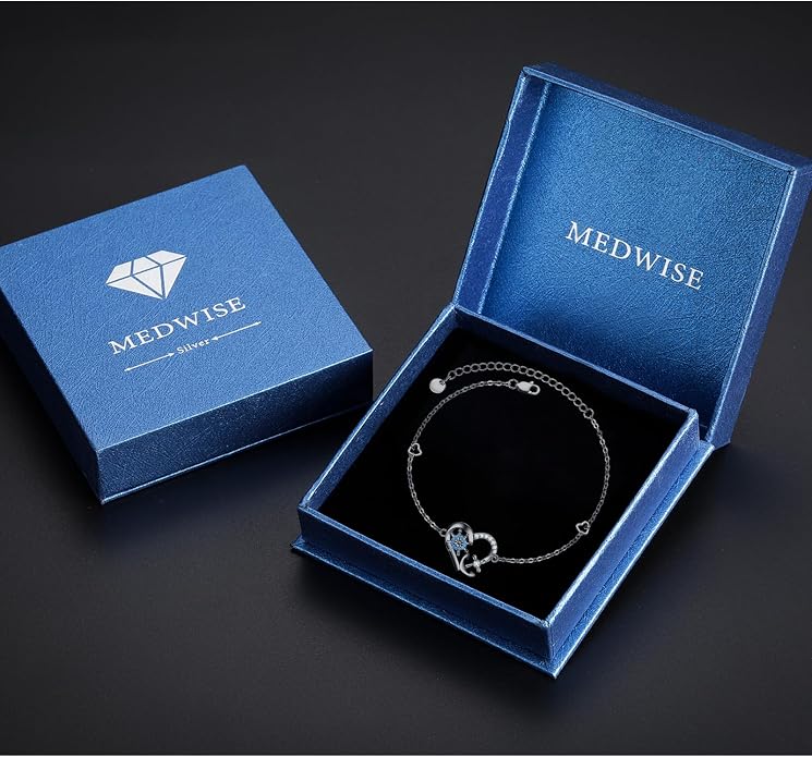 MEDWISE Multicolor Anchor Ankle Bracelets 925 Sterling Silver Anchor Jewelry Adjustable Anklet Summer Beach Jewelry for Daughter Women Wife Mom Christmas Gifts 2025