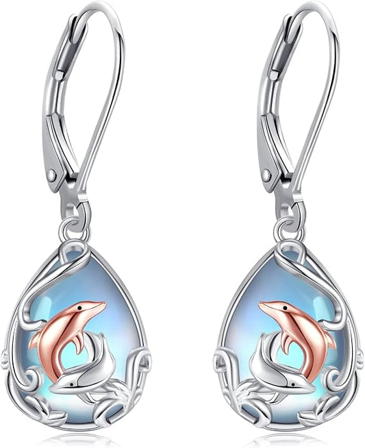 Silver Earrings for Women Sterling Silver Filigree Earrings Teardrop Dangle Drop Filigree Jewelry Gift for Women Mother Mom