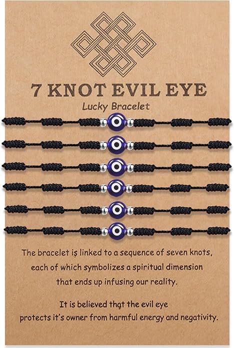 BOCHOI Evil Eye Bracelet for Women Good Luck String Bracelet Kabbalah Protection Friendship Wish Bracelet Jewelry for Girls Girlfriend Wife Mother Daughter