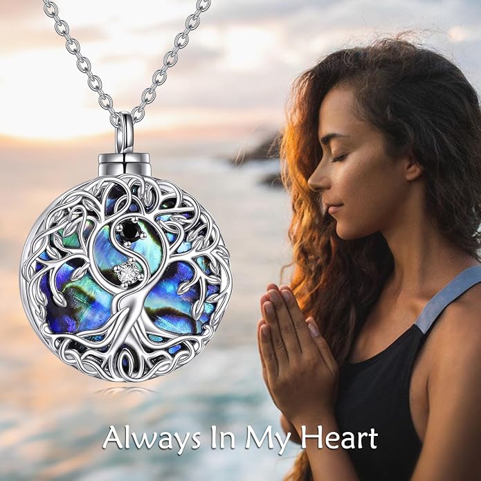 YFN Tree of Life Necklace Sterling Silver Celtic Knot Tree Pendant Jewelry Gifts for Women Men