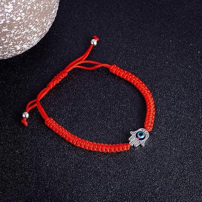 Buddha & Karma Red String Hamsa Hand Bracelet Offers Evil Eye Protection for Spiritual Balance - Wear Hand of Hamsa Bracelet to Attract Luck & Repel Negativity - Adjustable Bracelets for Daily Comfort