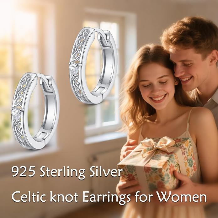 Sterling Silver Hoop Earrings Small Hoop Sun/Leaf/Triangle Huggie Earrings for Women Hypoallergenic