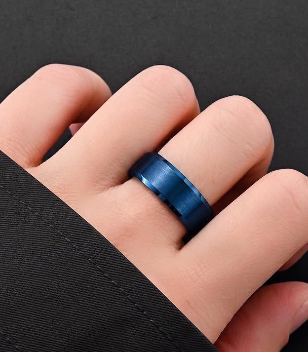 King Ring Tungsten 4/6/8/10mm Rings – Super Polished Matt Finish Tungsten Rings – Designed in USA