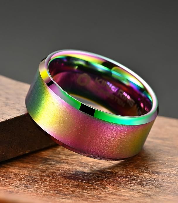King Ring Tungsten 4/6/8/10mm Rings – Super Polished Matt Finish Tungsten Rings – Designed in USA