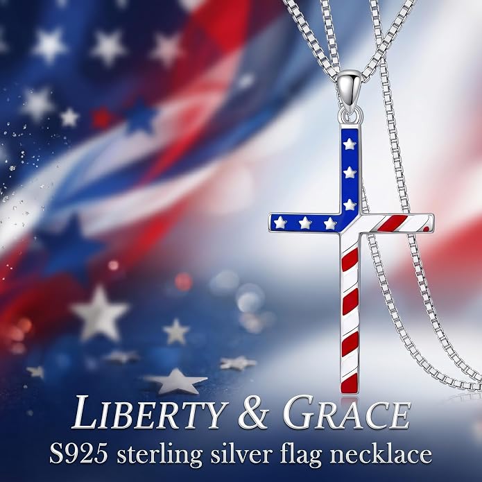 POPLYKE Cross Necklace 925 Sterling Silver Philippians 4:13 I Can Do All The Things Inspirational Necklace Gifts for Women Men 20+2''