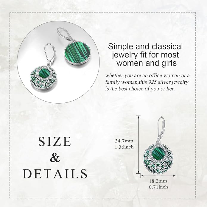 Teardrop Earrings Sterling Silver Filigree Irish Celtic Teardrop Drop Earrings Jewelry Gifts For Women