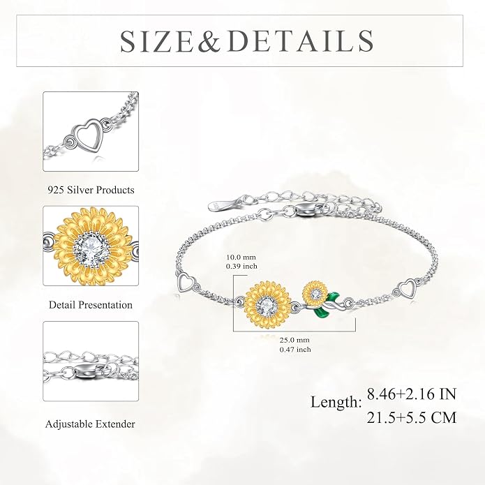 AOBOCO 925 Sterling Silver Anklet for Women Crystal Butterfly Dragonfly Evil Eye Ankle Bracelet Ankle Summer Beach Jewelry Gifts