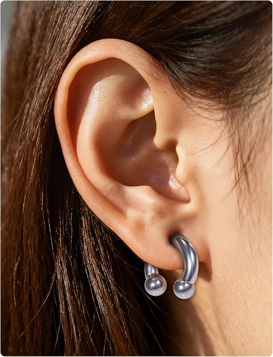 20G 18G 16G 14G 12G 8G 6G 4G 2G ASTM F136 Titanium Internal Thread Horseshoe Septum Ring Jewelry Circular Barbell Helix Snug Tragus Rook Daith Cartilage Earring Lip Ring Piercing Jewelry