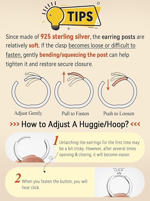 FaithHeart 925 Sterling Silver Huggie Hoop Earrings, Silver Small Hoop Earring for Women, 14K Gold/Black/Rose Gold Hypoallergenic Cartilage Earrings for Women 6/8/10/12/14/16/18/20mm