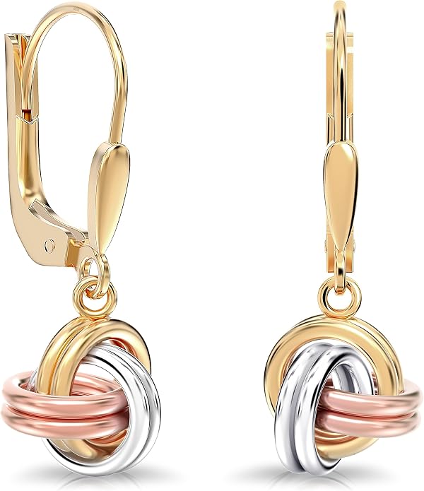 LeCalla 925 Sterling Silver Leverback Drop Earrings | Lightweight Italian Teardrop Dangle Earring for Women