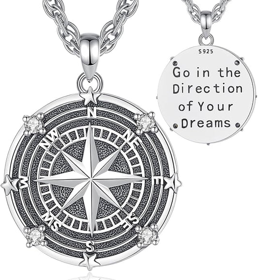 INFUSEU Mythology Pendant Necklaces for Men, Viking Norse Mjolnir Egyptian Anubis Ankh, 22-24 Inch Chain