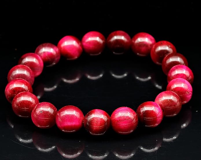 Natural Gemstone Beaded Stretch Bracelet for Men & Women | Handmade 8mm Stone Jewelry | Zodiac Chakra Elastic Bracelet | Meaningful Gift Collection