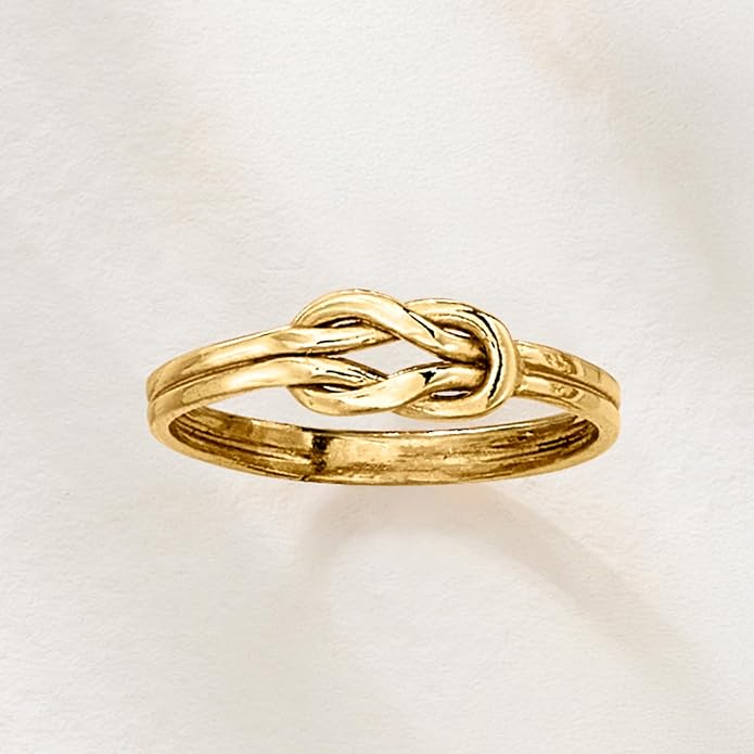 Pure Collection by Ross-Simons 18kt Gold Over Sterling Knot Ring