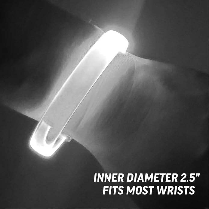 12 Magic Band Pack | Glow in The Dark | Flashing Light up for Concerts | Running Lights for Runners | Glow in The Dark Bracelets | Led Bracelet