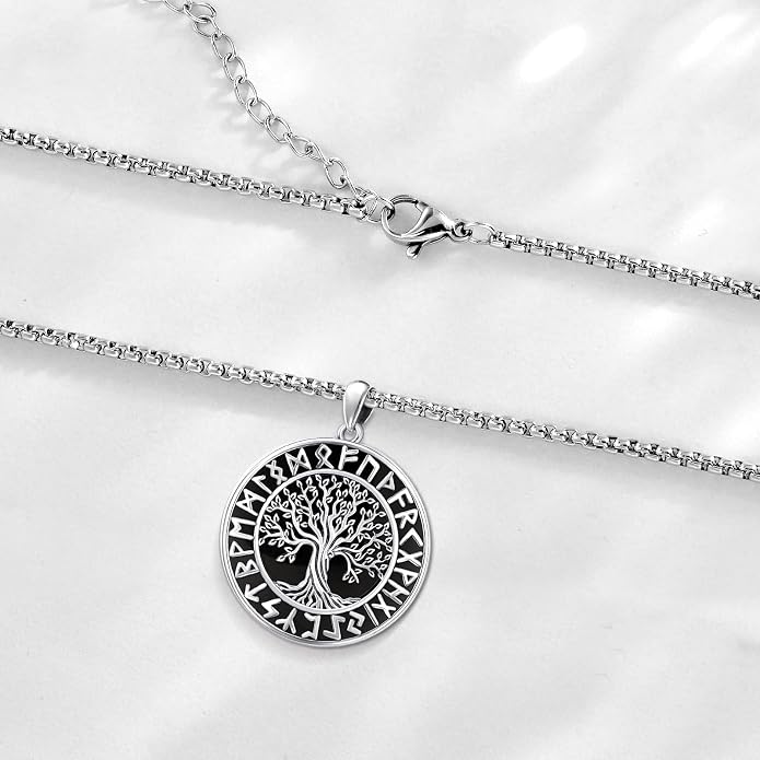Sterling Silver Tree of Life Necklace for Women Oval Family Tree Necklace Abalone Shell Moonstone Pendant Mother Day Necklace for Mom Tree of Life Jewelry