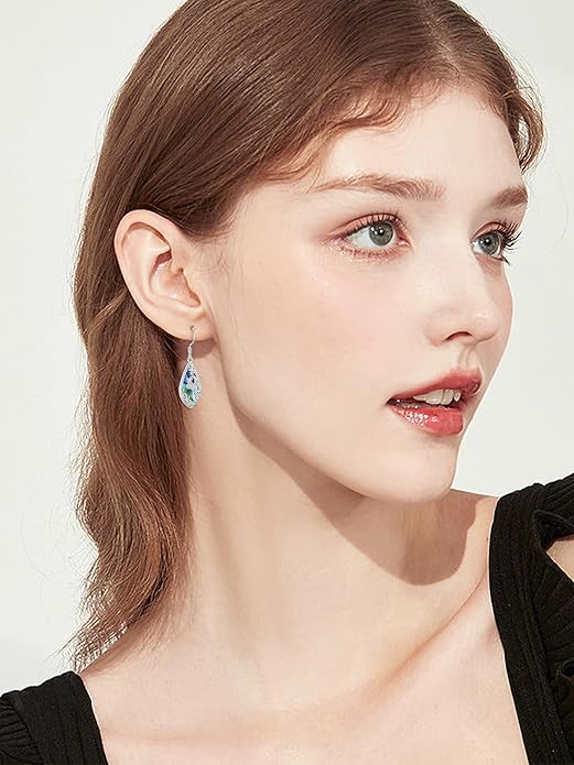 Seiyang Dangle Earrings 925 Sterling Silver Animal/American Flag/Turquoise Dangle Drop Earrings Jewelry Gifts for Women
