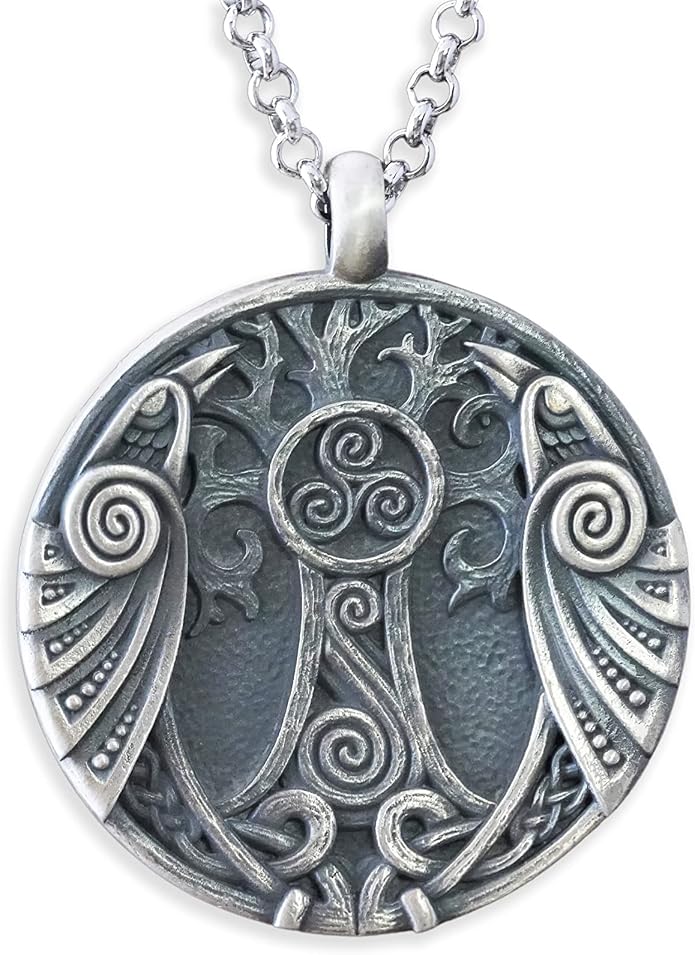 Baldur Jewelry - Handcrafted Yggdrasil Viking Norse World Tree of Life Pendant Necklace Amulet Jewelry | 925 Sterling-Silver Tree of Life Necklace | Viking Gifts |Jewelry for Men Women