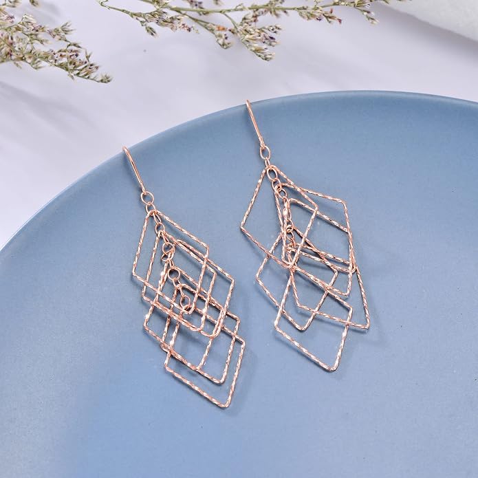 Sterling Silver Threader Earrings Flower Heart Moon Star Tiny Cube Rhombus Sector Beads Dream Catcher Evil Eye Butterfly Leaf Lightning Bolt Tassel Dangle Drop Chain Charm Earrings Jewelry Gifts for Women