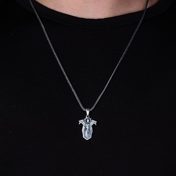 Goddess Freyja Charm Necklace, Freyja Necklace,Viking Jewelry,Viking Christmas Gift, Pagan Pendant, Norse Jewelry For Men,Norse Mythology