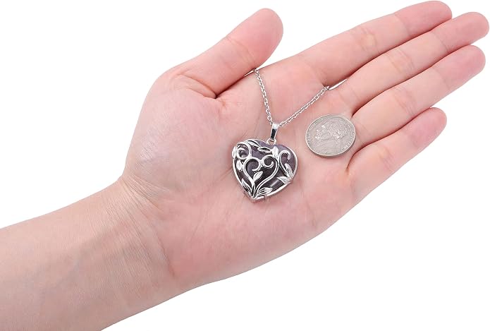 Jovivi Amethyst Rose Quartz Healing Crystal Necklace for Women Flower Leaf Wire Wrapped Crystal Heart Gemstone Pendant Necklace Natural Stone Reiki Quartz Jewelry Mothers Day Gifts