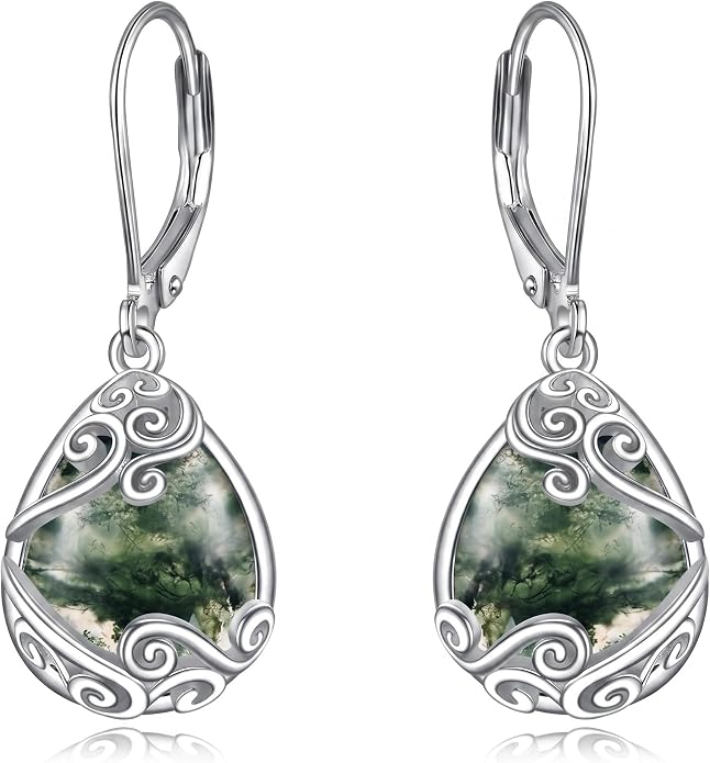 Teardrop Tree of Life/Filigree Earrings for Women Dangle Leverback Earrings Jewelry Gift Anniversary For Her