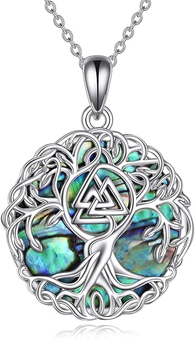 YFN Tree of Life Necklace Sterling Silver Celtic Knot Tree Pendant Jewelry Gifts for Women Men