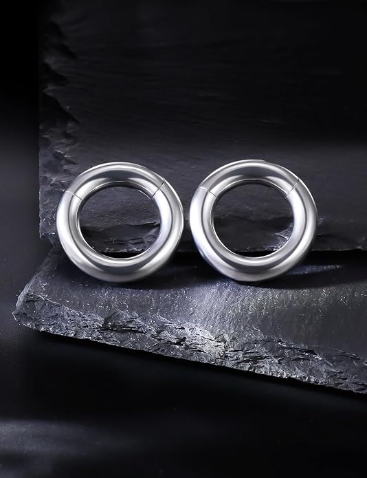 20G 18G 16G 14G 12G 10G 8G 6G 4G 2G Nose Rings Hoops Astm F136 Titanium Clicker Septum Lip Ring Tragus Helix Daith Rook Conch Snug Cartilage Lobe Earrings Hoop Piercing Jewelry For Women Men