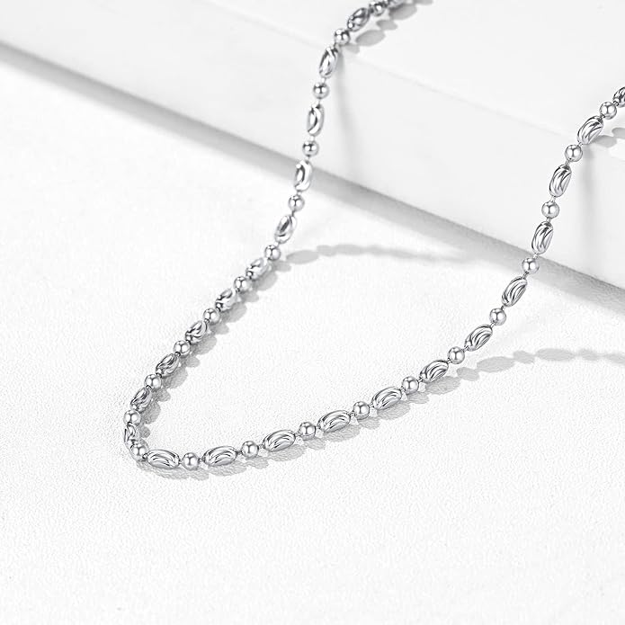 ChicSilver 925 Sterling Silver Ankle Bracelet for Women, Simple Cuban Link/Figaro/Twist Rope Chain Anklets for Beach Party(with Gift Box)
