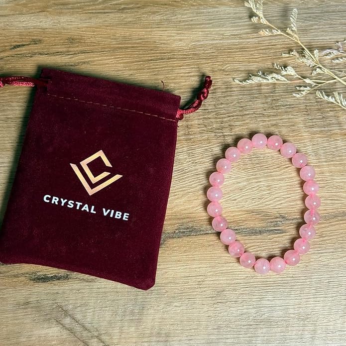 Crystal Vibe - Healing Crystal Bracelet for Women & Men | Natural Gemstone Bead Bracelet | Adjustable Handmade Energy Stone Bracelet | Bracelet for Meditation, Yoga & Daily Wear | Multiple Types