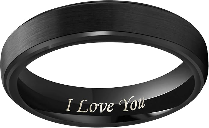 CROWNAL 6mm 8mm 10mm Tungsten Wedding Band Ring Men Women Polished Beveled Edge Matte Brushed Finish Center Silver/Rose Gold Tone Comfort Fit Size 5 to 17