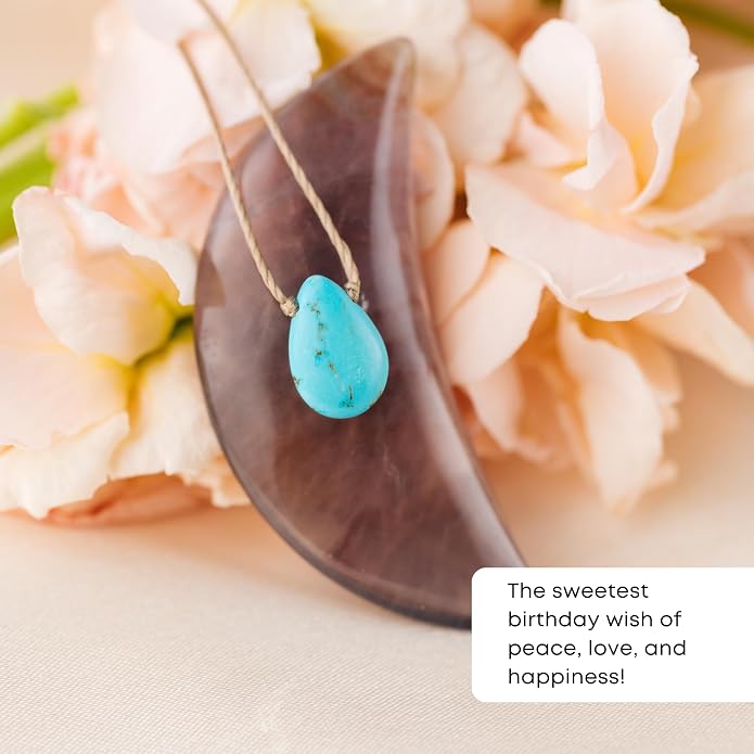 SOULKU Handcrafted Necklace, Empowerment Jewelry With Healing Crystal, Inspirational Jewelry For Women, Mom & Sister Gifts, 2" Extender With Lobster Clasp, 16" Nylon Cord