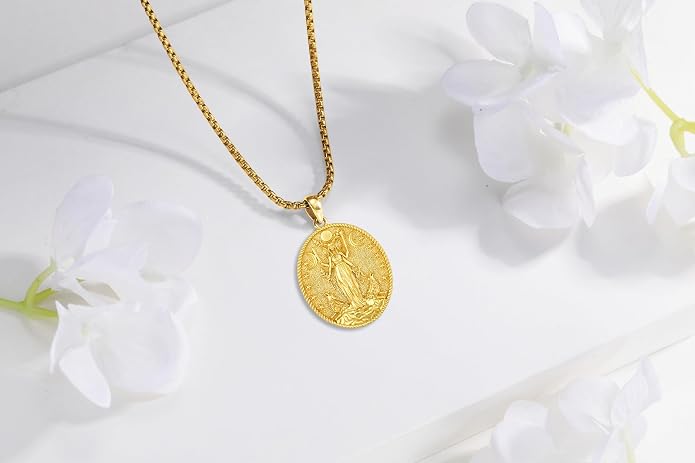 Hecate Wiccan Triple Moon Goddess Necklace Tetragrammaton Nudo De Bruja Plata 925 Original Sterling Silver Cat Moon Pendant Hekate Witch Necklace Amulet Witchy Jewelry Gifts for Women Men