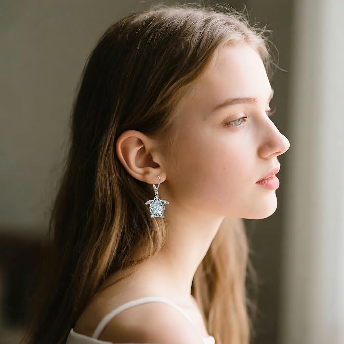 Butterfly/Paw Print/Highland Cow/Cat/Dog/Hummingbird/Dragonfly Earrings 925 Sterling Silver Animal Hypoallergenic Drop Dangle Earrings Animal Valentine's Day Jewelry for Women