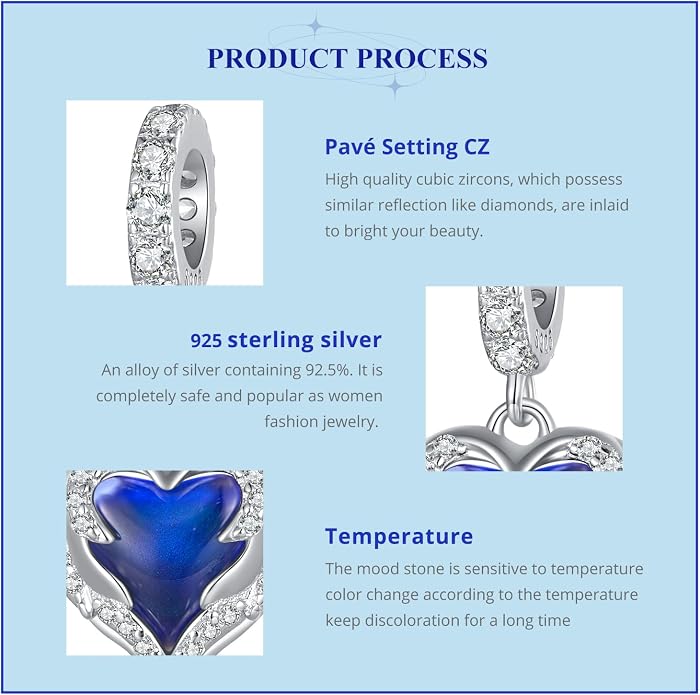 NINGAN 925 Sterling Silver Charm Golden Love Charm Buckle Safety Chain Travel Bead Firefly Dragonfly Pendant, Suitable for Women Bracelet and Necklace as Gift from Mom and Friends