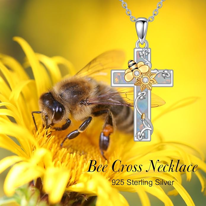 Cross Necklace for Women 925 Sterling Silver Crucifix Pendant Christian Cross Jewelry for Women Men