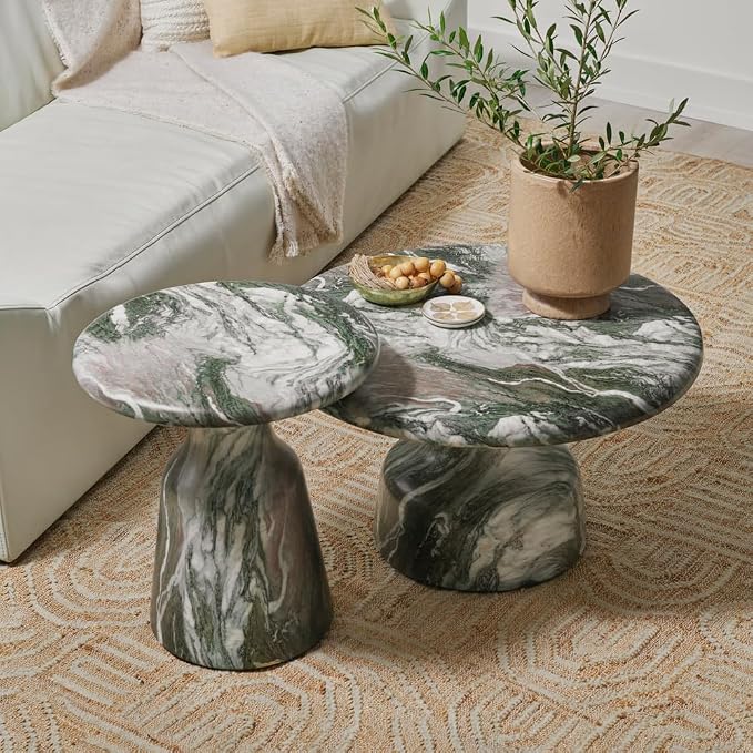 Tempaper Swell Natural and Cream Handwoven Jute and Wool Area Rug, 5' x 8'