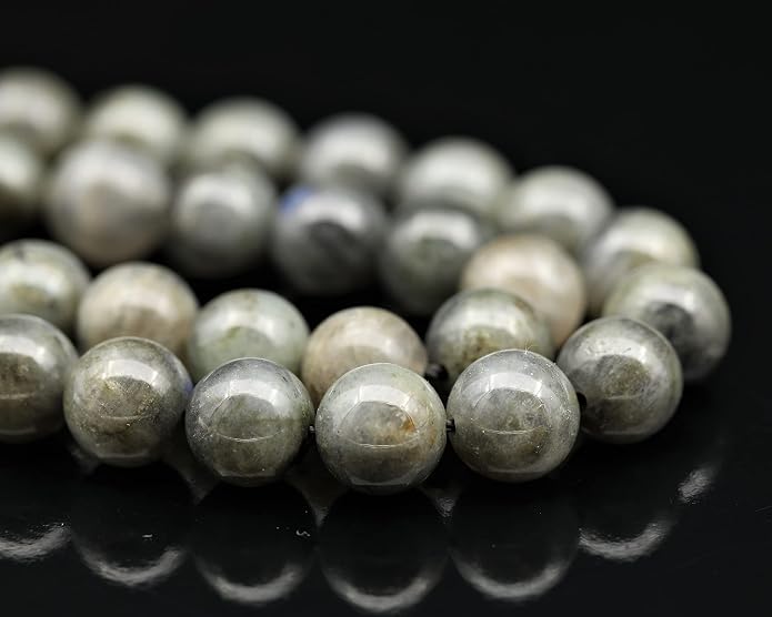 Natural Gemstone Beaded Choker Necklace | 8mm Handmade Adjustable Jewelry for Men & Women | Chakra Balancing Crystal Necklace | Spiritual Gift | Macrame Cord with Extender