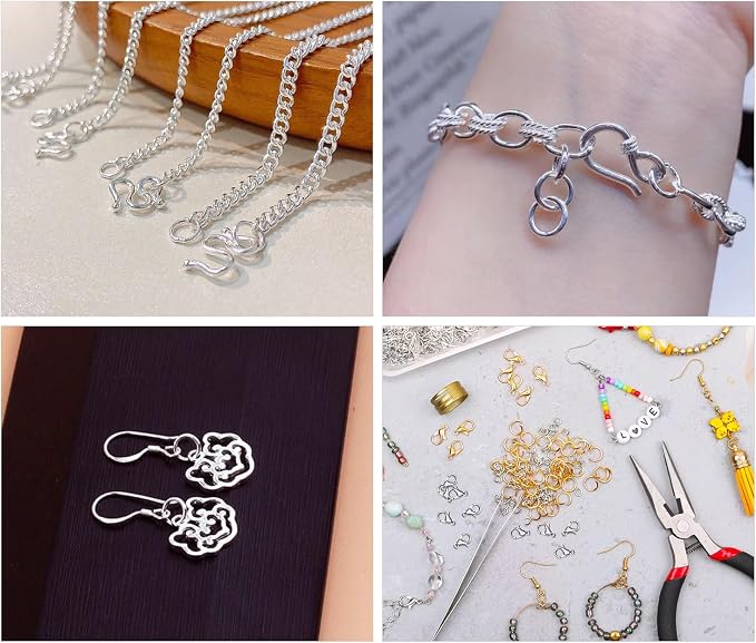 500pcs Silver Filled Jump Rings, Non Tarnish Open Jump Rings for Necklace, Bracelet, Earrings DIY Jewelry Making Supplies (0.7x6mm)