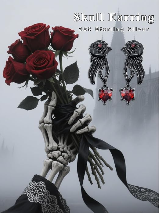 Animal/Leaf/Gothic Dangle Earrings 925 Sterling Silver Animal/Leaf/Gothic Dangle Drop Earrings Easter/Halloween/Christmas Jewelry Gifts for Women Her