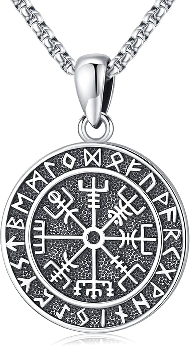 Eusense Viking Jewelry for Men Women Sterling Silver 925 Mjolnir Thors Hammer Pendant Celtic Cross Necklace Wolf Odin Raven Freya Goddess Norse Pagan Compass Vegvisir Yggdrasil Nordic Viking Necklaces Gifts