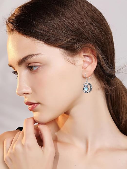 Animal/Leaf/Gothic Dangle Earrings 925 Sterling Silver Animal/Leaf/Gothic Dangle Drop Earrings Easter/Halloween/Christmas Jewelry Gifts for Women Her