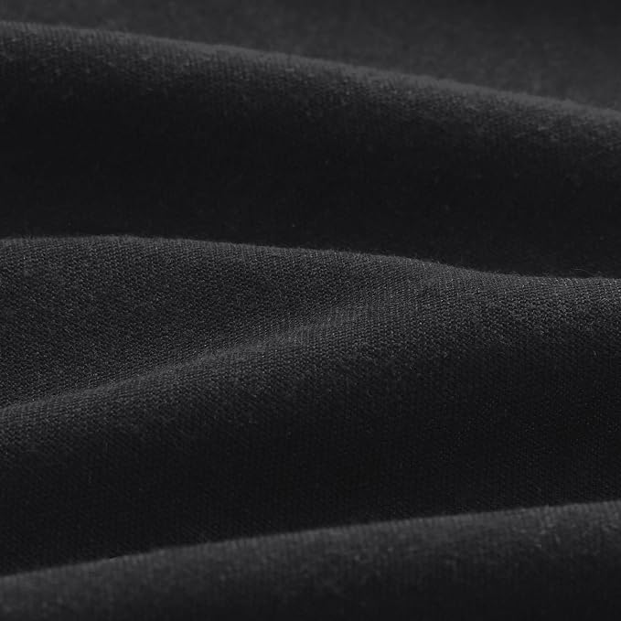 Aersas Black Pinch Pleated 90 Inch Curtains 2 Panels for Living Room Linen Curtains 90 Inches Long Pinch Pleat Drapes for Track System Light Filter Semi Sheer Curtain for Dining Bedroom Office