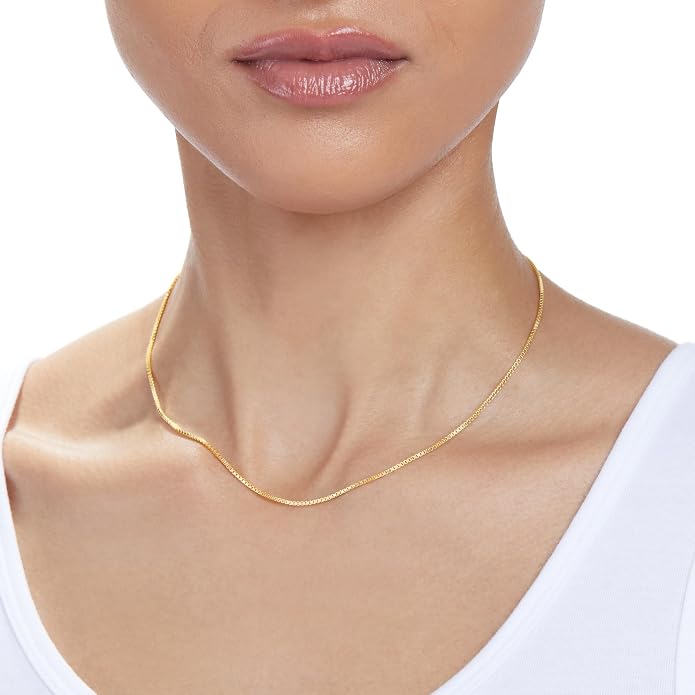 Amazon Essentials Sterling Silver 1.2mm Box Chain