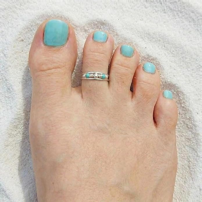 Sterling Silver Toe Ring, Handmade Adjustable Open Band, Minimalist Dainty Summer Beach Foot Jewelry for Women, Can Be Worn as Knuckle or Pinky Ring