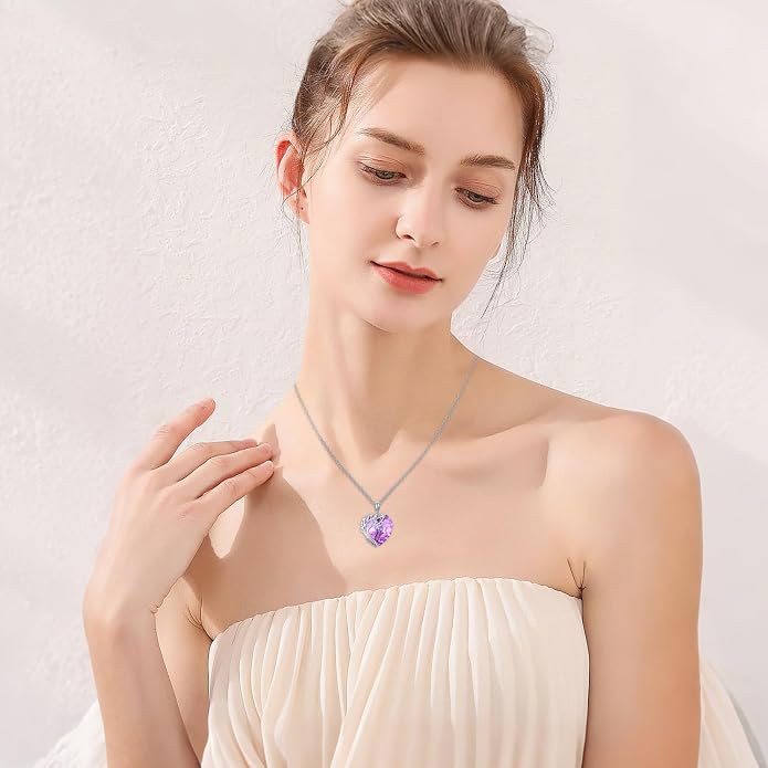 Tree of Life Necklace for Women 925 Sterling Silver Crystal Tree of Life Pendant Necklace Crystal Pendant Jewelry Gift for Women