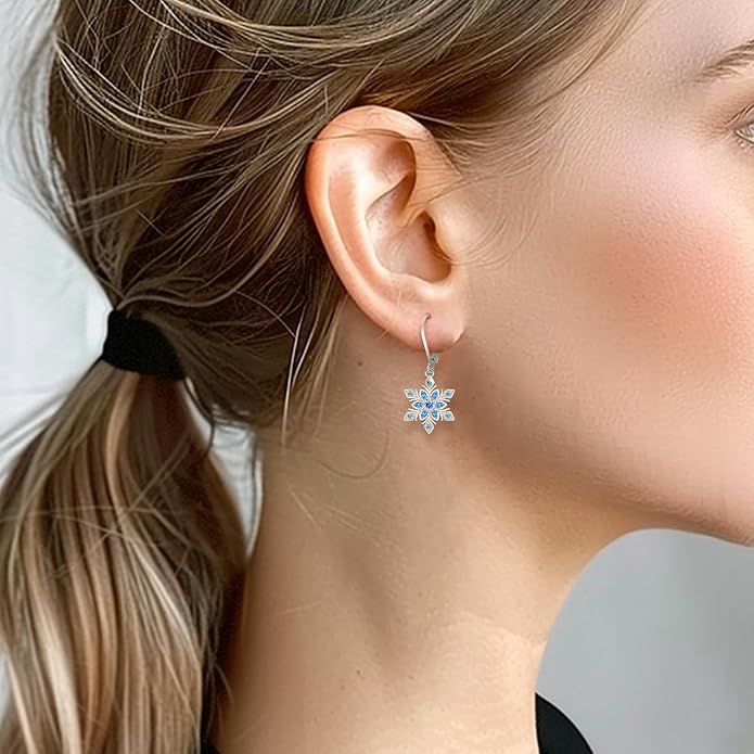 Tree of Life/Cat/Turtle/Butterfly/Flower/Celtic/Turquoise/Moonstone Dangle Earrings for Women Sterling Silver Cute Animals Drop Earrings Jewelry Gifts