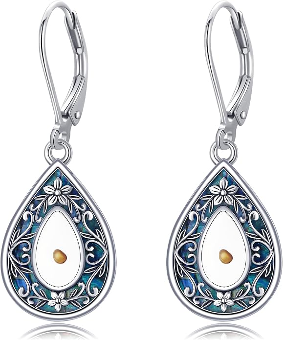 Mustard Seed Earrings Sterling Silver Mustard Seed Faith Teardrop Dangle Earrings Christian Jewelry Gifts for Women